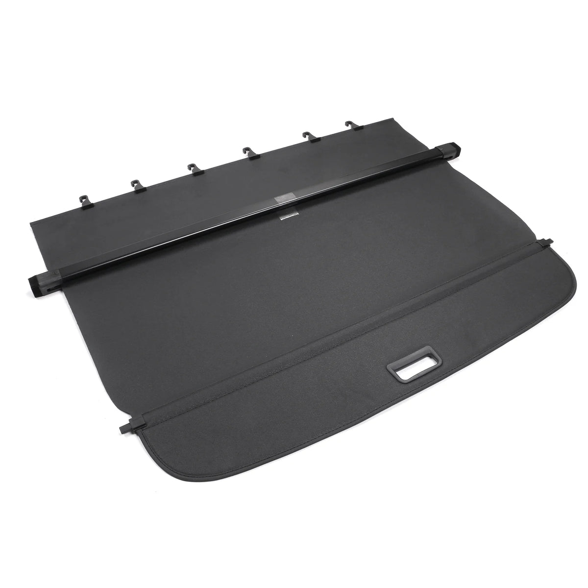 Black PVC & Aluminum Rod Retractable Cargo Cover B3184