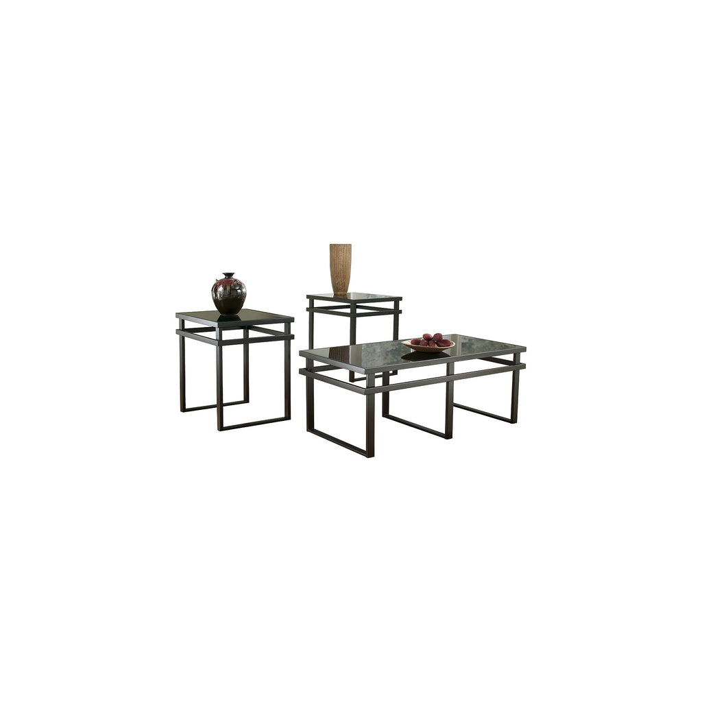 Black Table Set of 3 P413