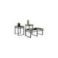 Black Table Set of 3 P413