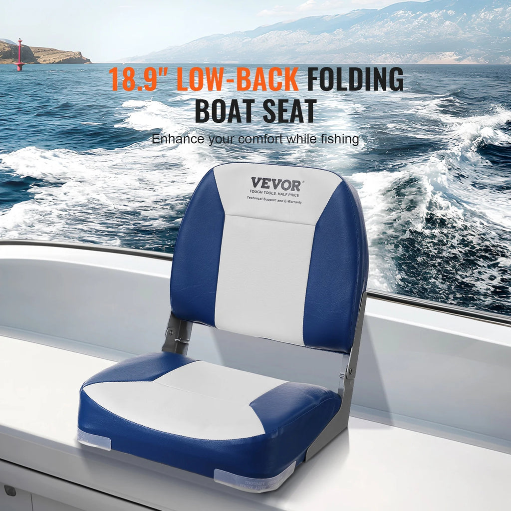 Low Back Fold-Down Fishing Boat Seat Chair K45026
