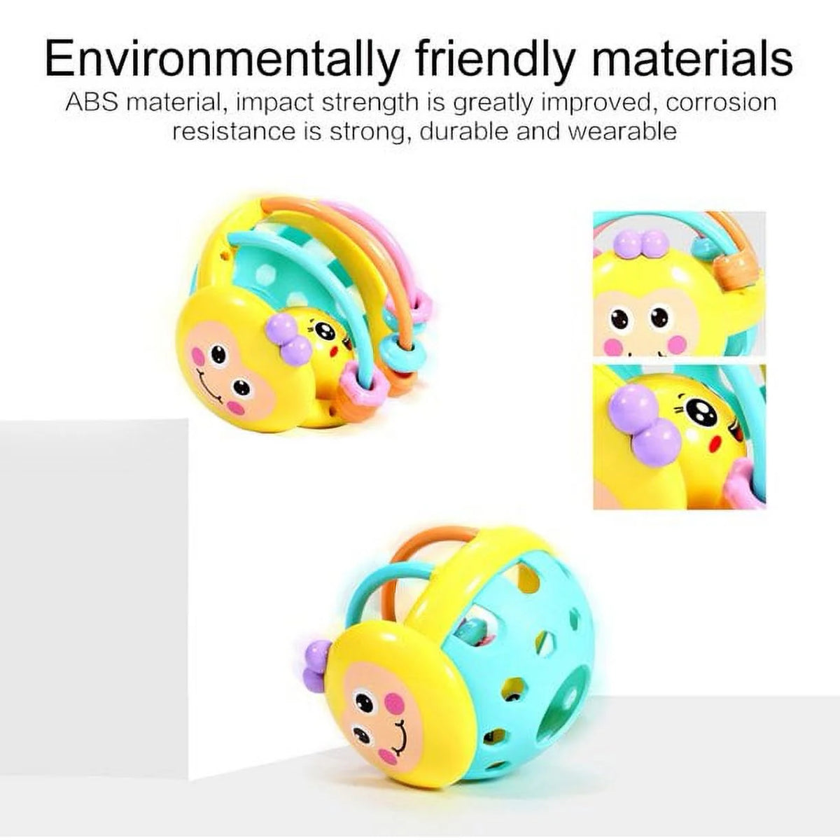 Sensory Teether Toy Silicone Rattle Ball K94707