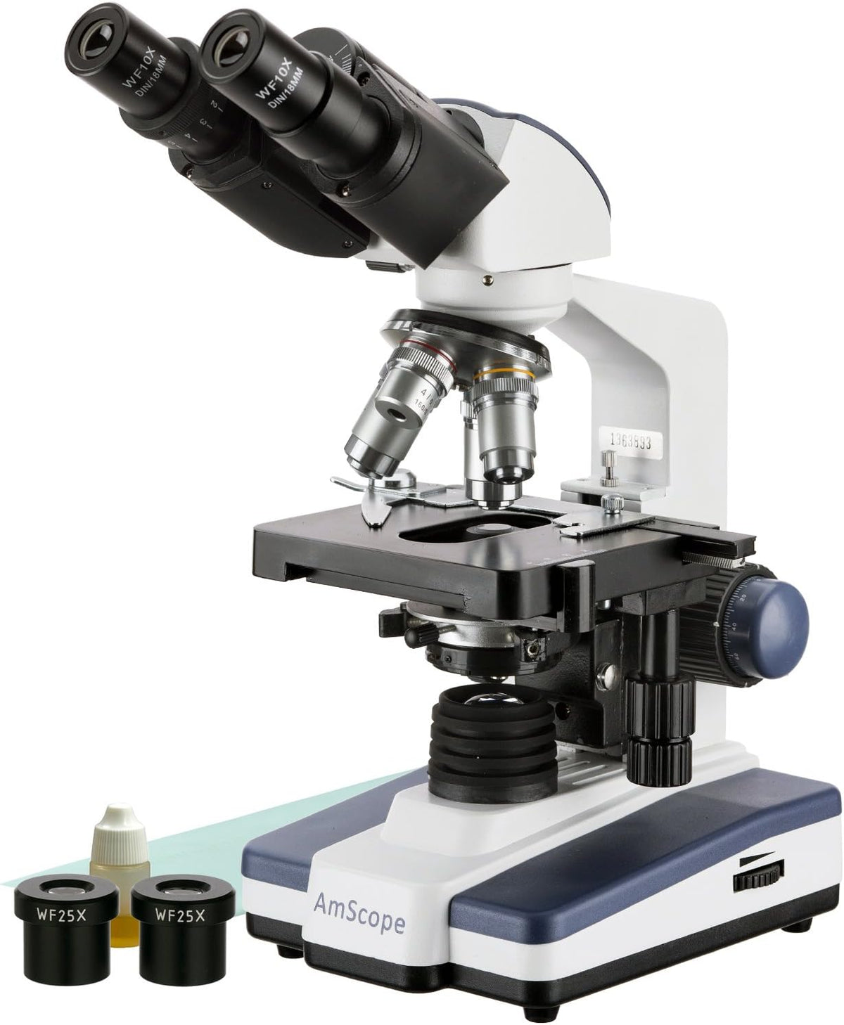 40X-2500X LED Binocular Compound Microscope with 10MP USB3 Camera A5402