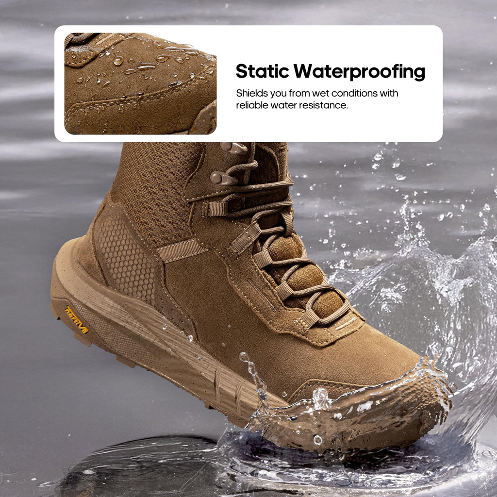 Waterproof Leather Tactical Work Boots P5938