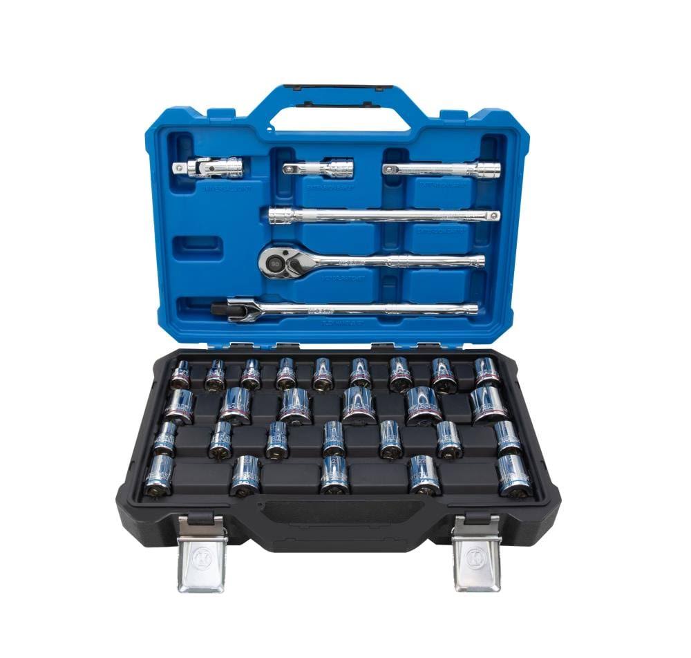 33 pc. SAE & Metric Mechanic's Tool Set with Hard Case O247298