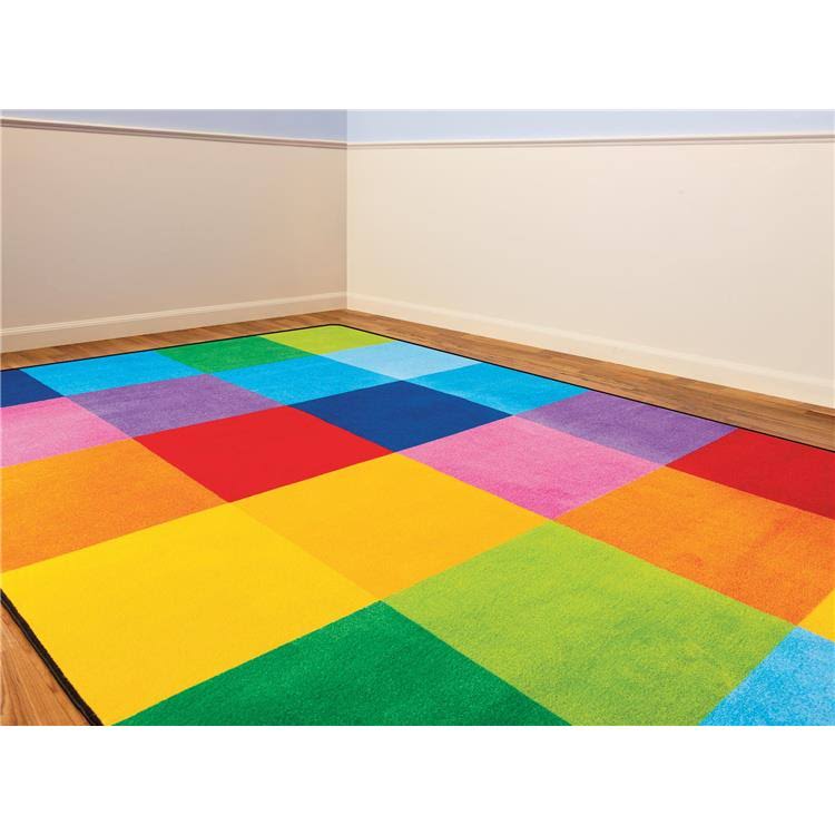 Learning Carpets Rectangle Rainbow Mosaic-Size:Small S674