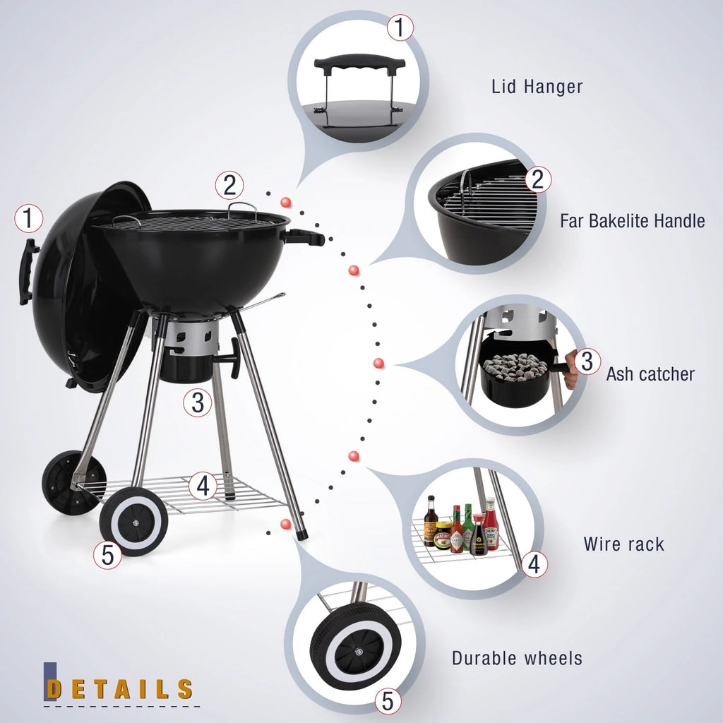 Portable Charcoal BBQ Grill R717