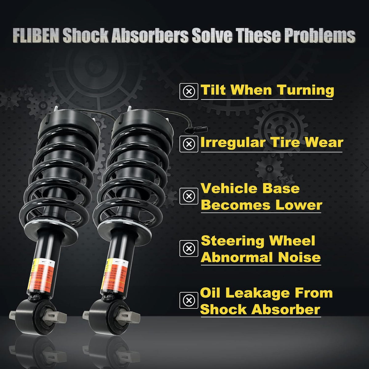 Pair Front Shock Absorber Assy w/Magnetic Ride Control D27513