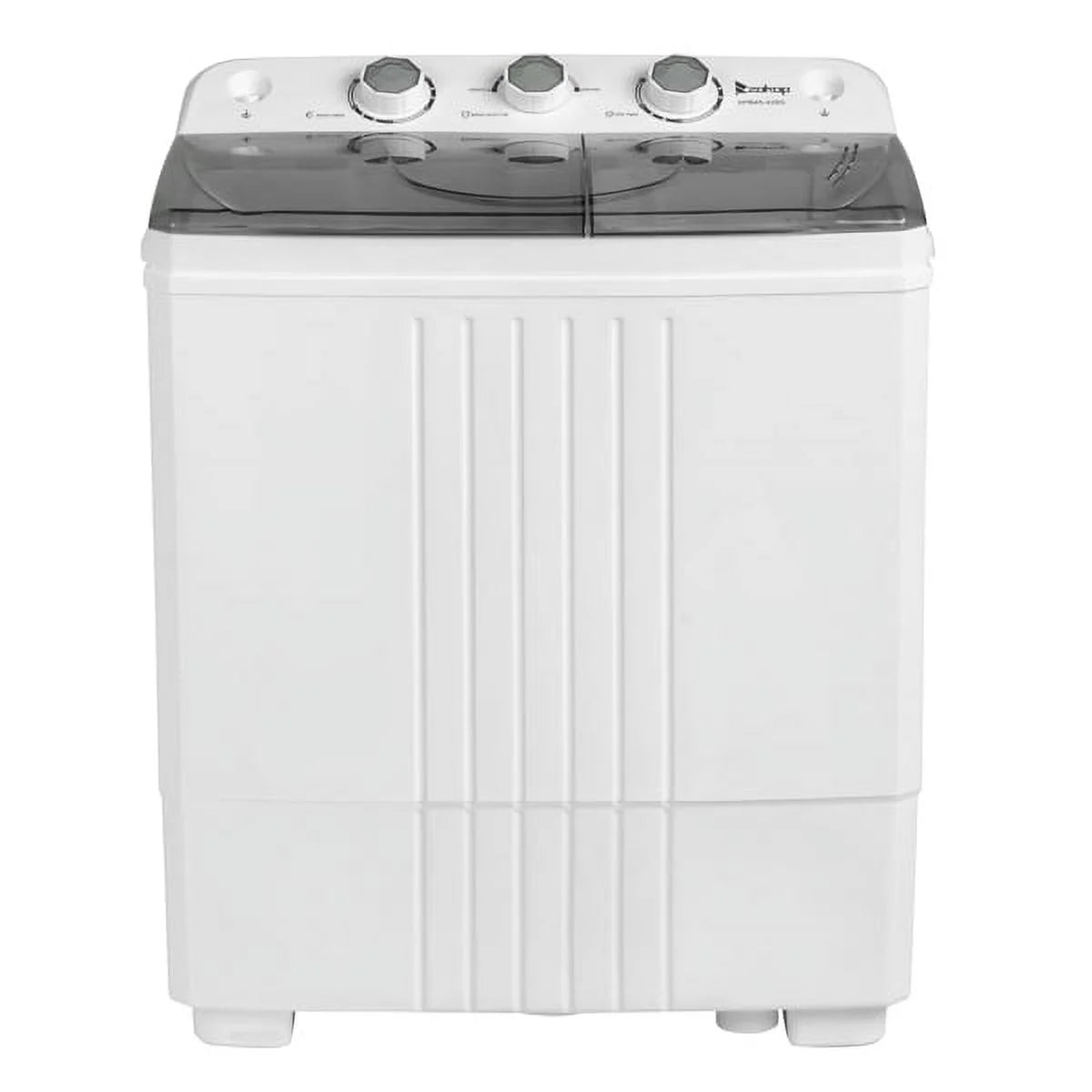 Semi-automatic Twin Tub Washing Machine, 20Lbs, White & Grey A43972