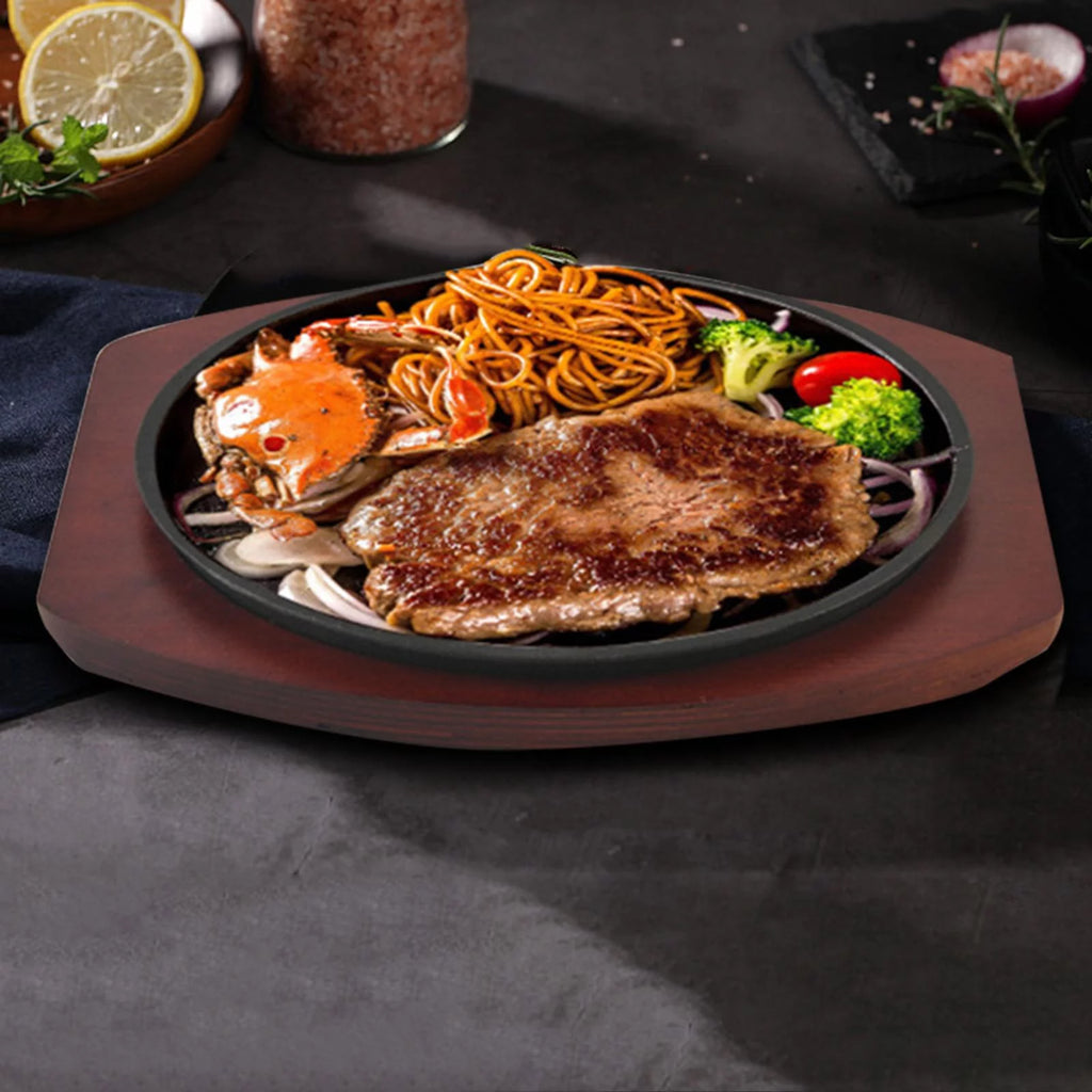 Round Cast Plate Skillet Griddle Q83406