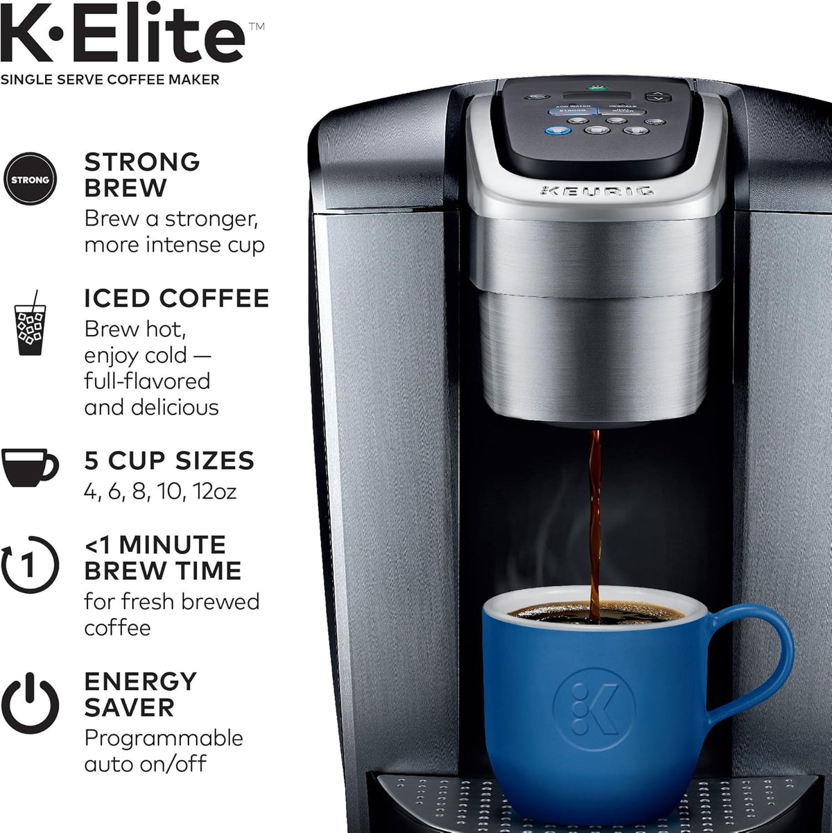 Single Serve K-Cup Pod Coffee Brewer with Iced Coffee Capability G8079
