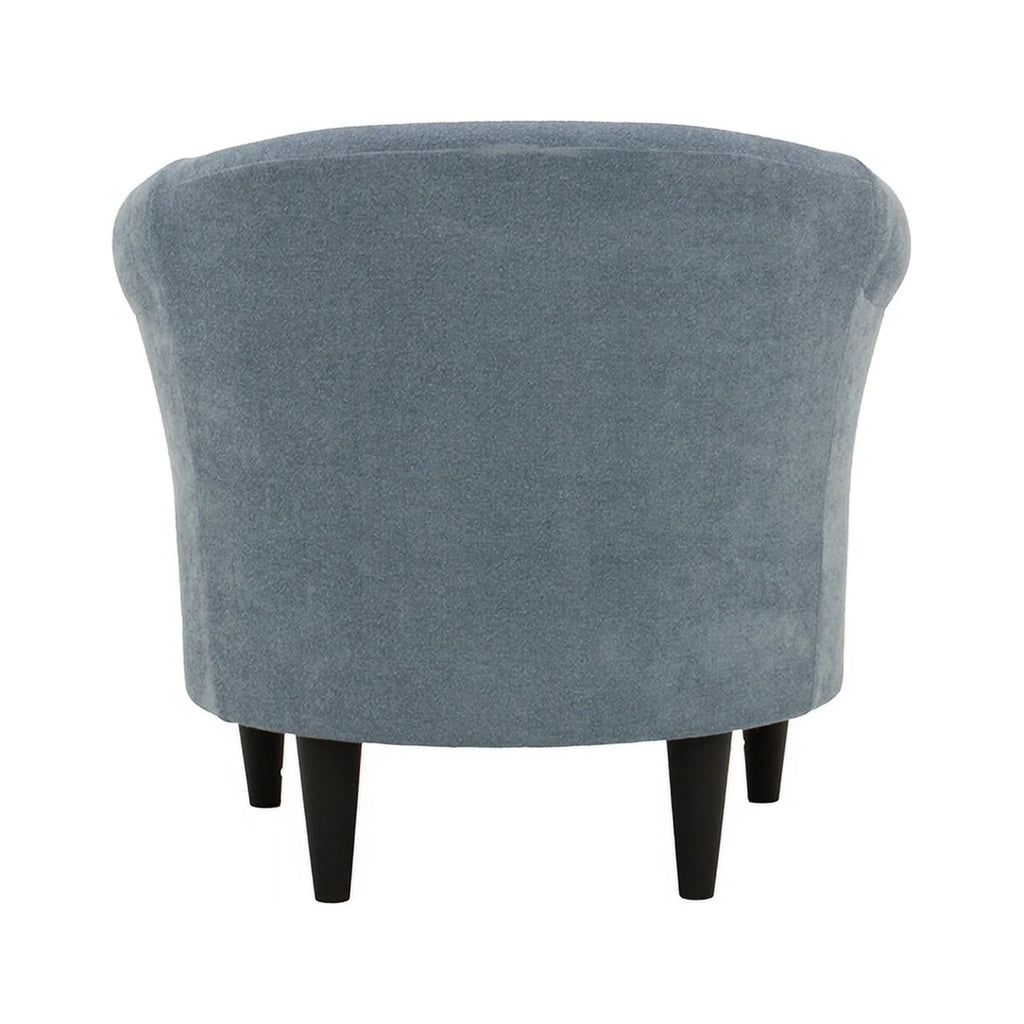 Light Blue Polyester Fabric Chair E6584