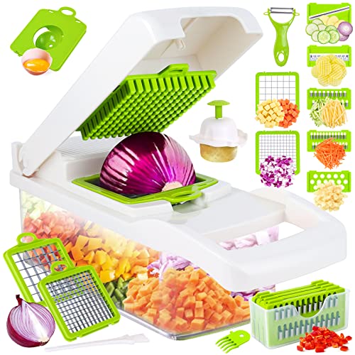 14 in 1 Multifunctional Vegetable Chopper with 8 Blades (Grey) G58686
