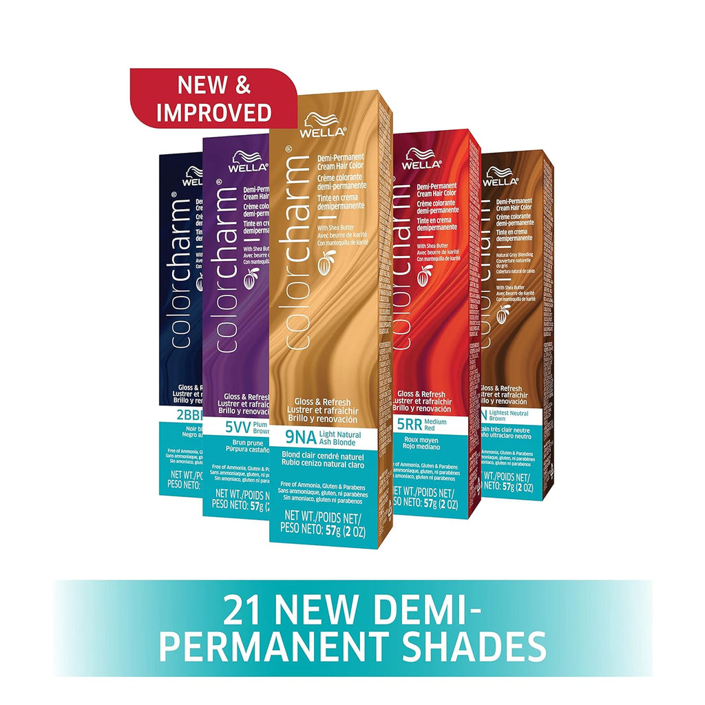 9NA Light Natural Ash Blonde Demi Permanent Hair Color with 10 Vol. Developer E181603