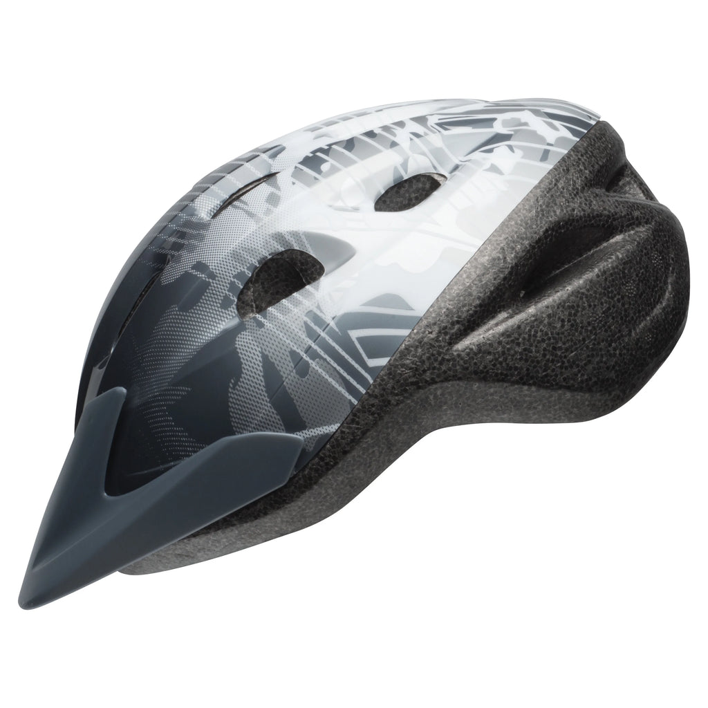 Boys Bike Helmet Dark Titanium/White Child 5+ 52-56cm A6206