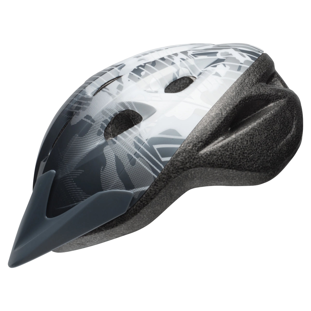 Boys Bike Helmet Dark Titanium/White Child 5+ 52-56cm A6206