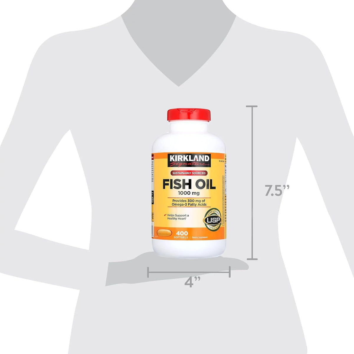 Fish Oil 1000mg 400 Softgels Omega 3 Fatty Acids H6923