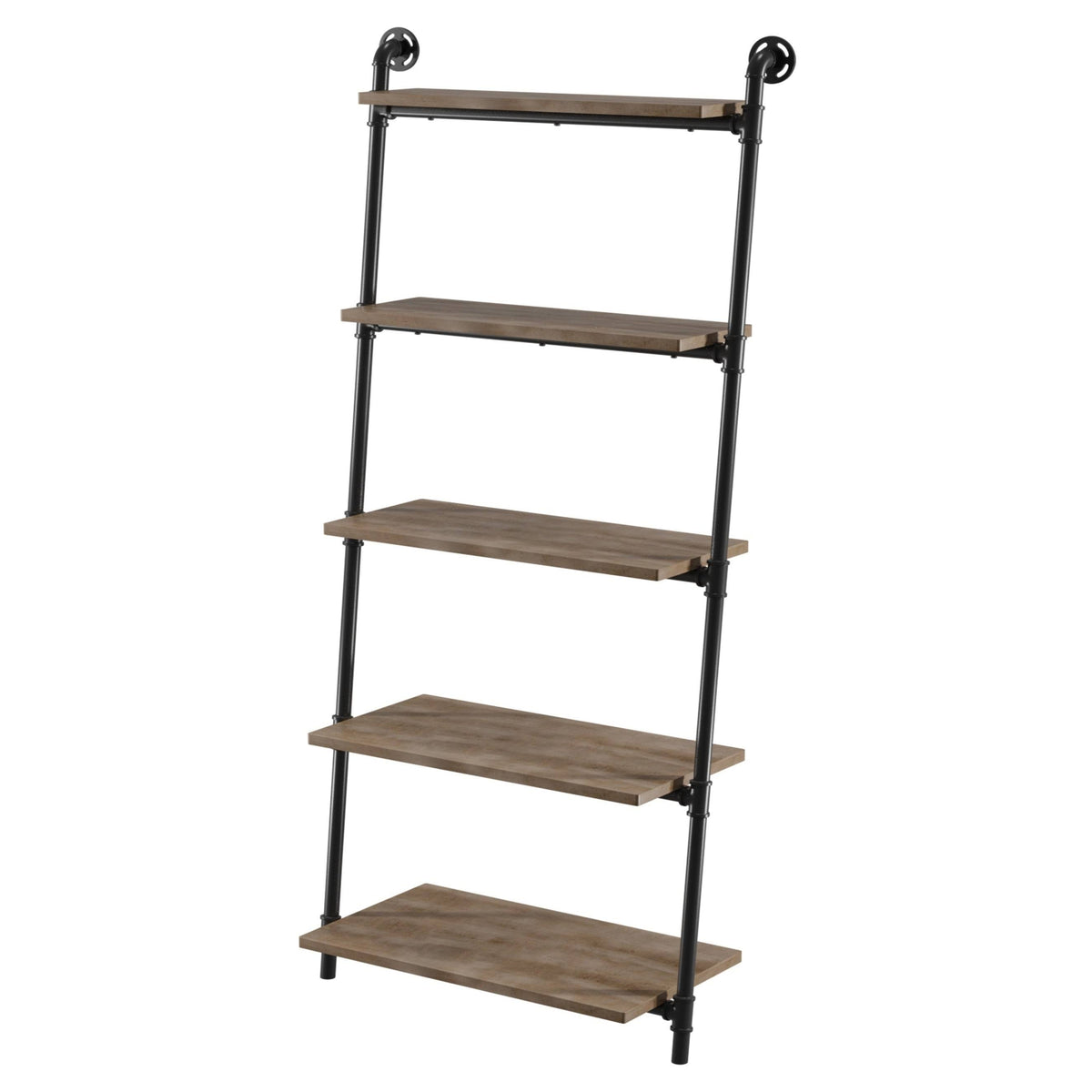 5-Tier Leaning Ladder Shelf Natural Tone N39748