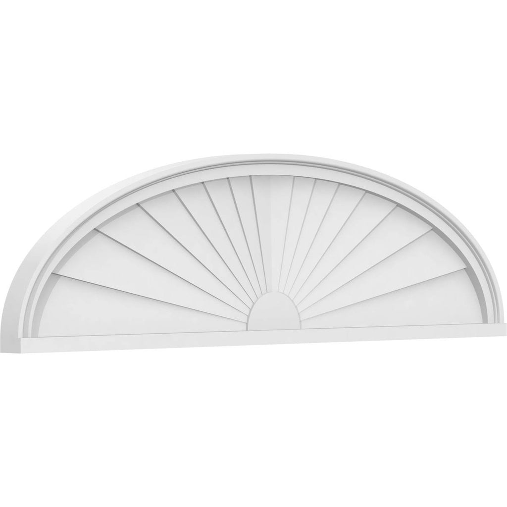 Elliptical Sunburst Architectural Grade PVC Pediment F980