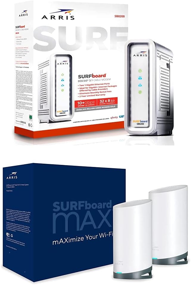 White DOCSIS 3.1 Gigabit Cable Modem P6872