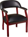 Black Vinyl Captain’s Chair E81843