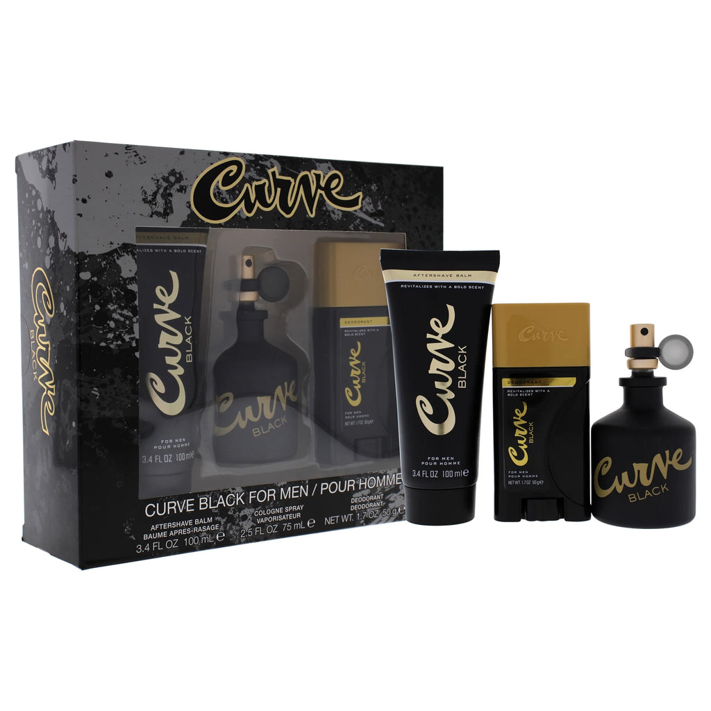 Black Cologne Gift Set, 3 Pieces D340186