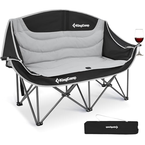 XL Oversized 2 Person Padded Folding Camping Chair V156727