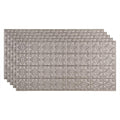 Argent Silver Decorative Vinyl Glue Up Ceiling Tile 5 Pack V27117