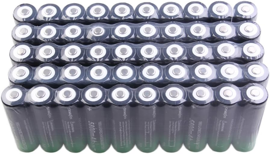 50 Pack 18650 Rechargeable 5800mAh 20A 3.7V Button Top Li-ion Batteries A205982