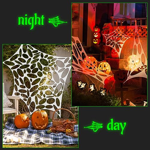Halloween Mask and Giant Spider Web N210