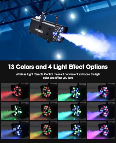 600W Smoke Machine with RGB LED Lights and Remote Control A1418