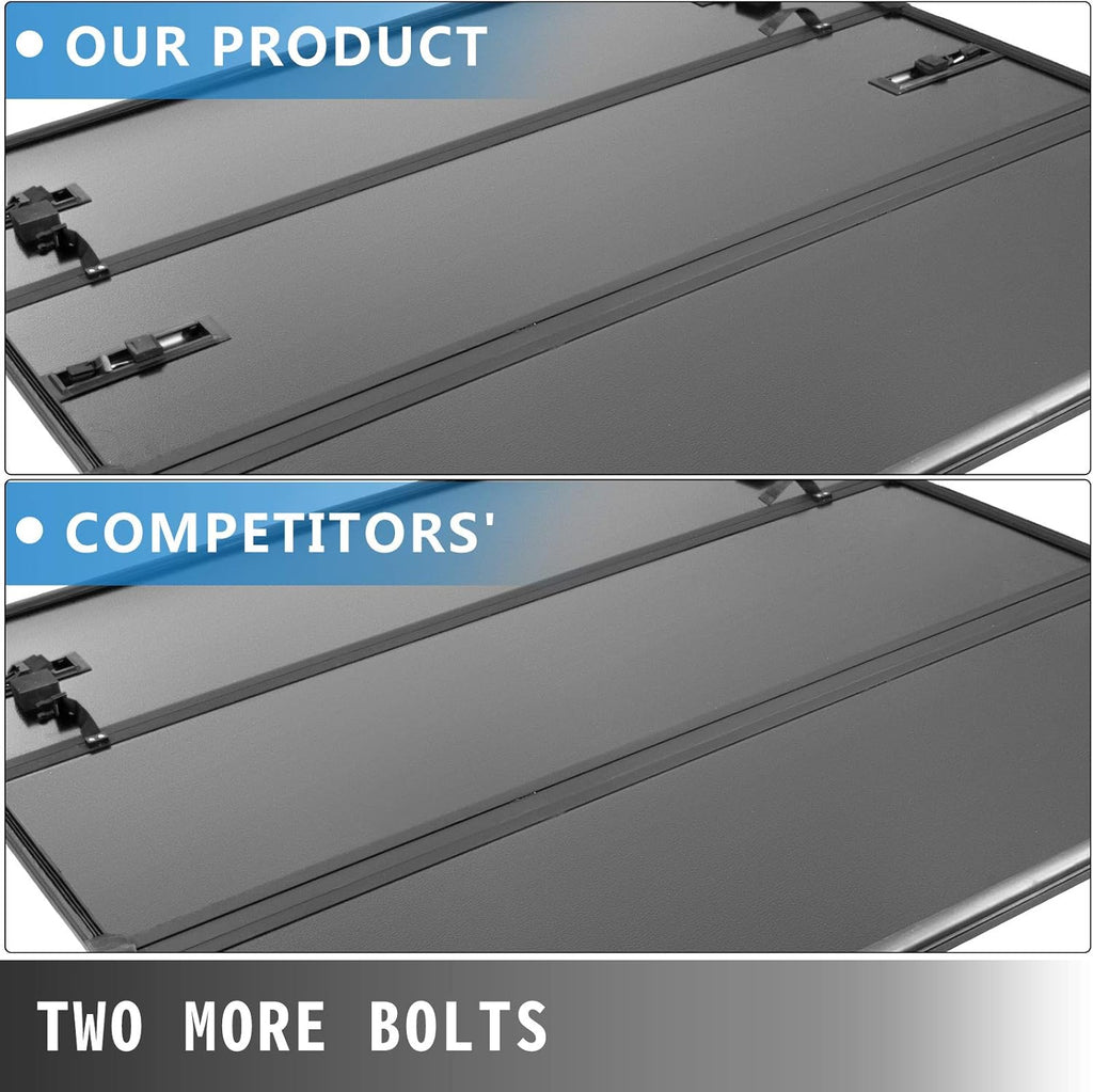 Tri-Fold Hard Truck Bed Tonneau Cover 6 FT T493
