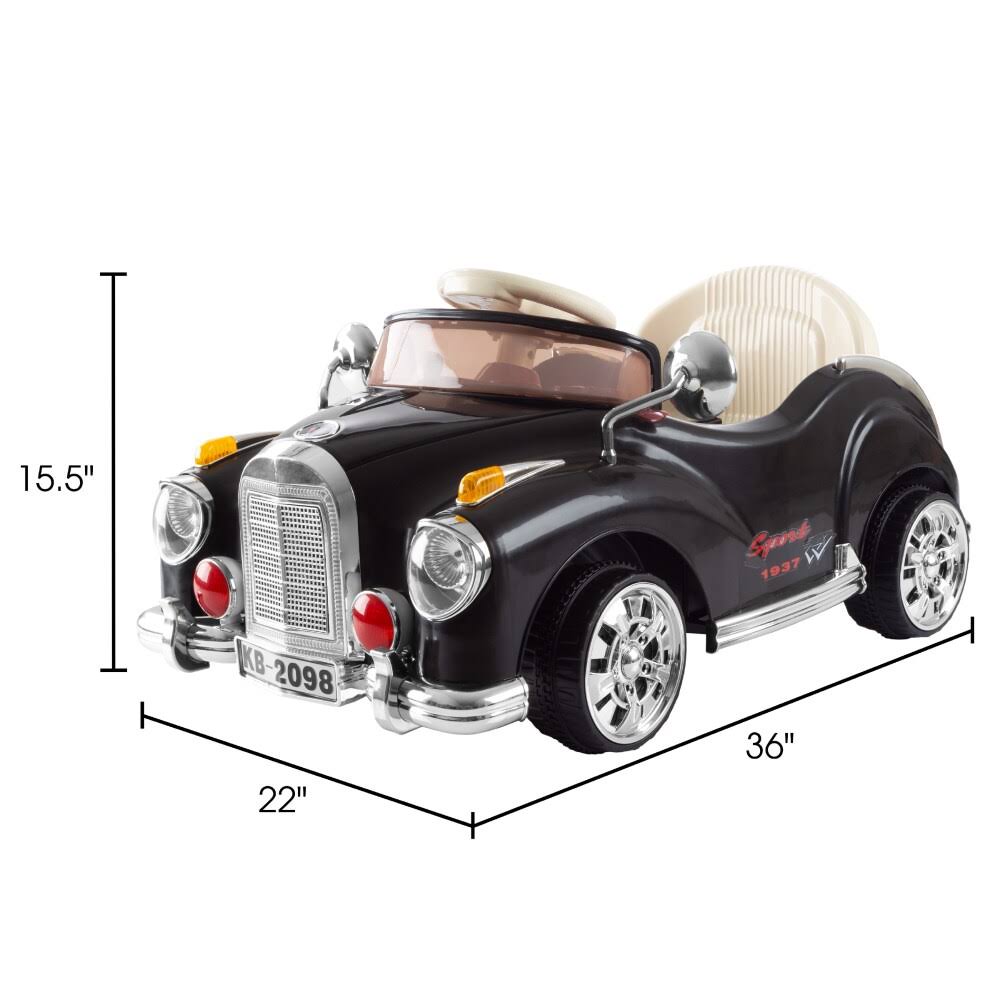Black Battery Powered Ride on Toy Car I3544