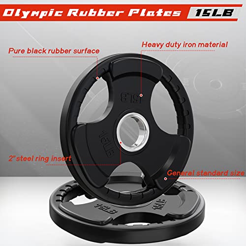 2.5 LB Olympic Rubber Grip Weight Plates Z7085
