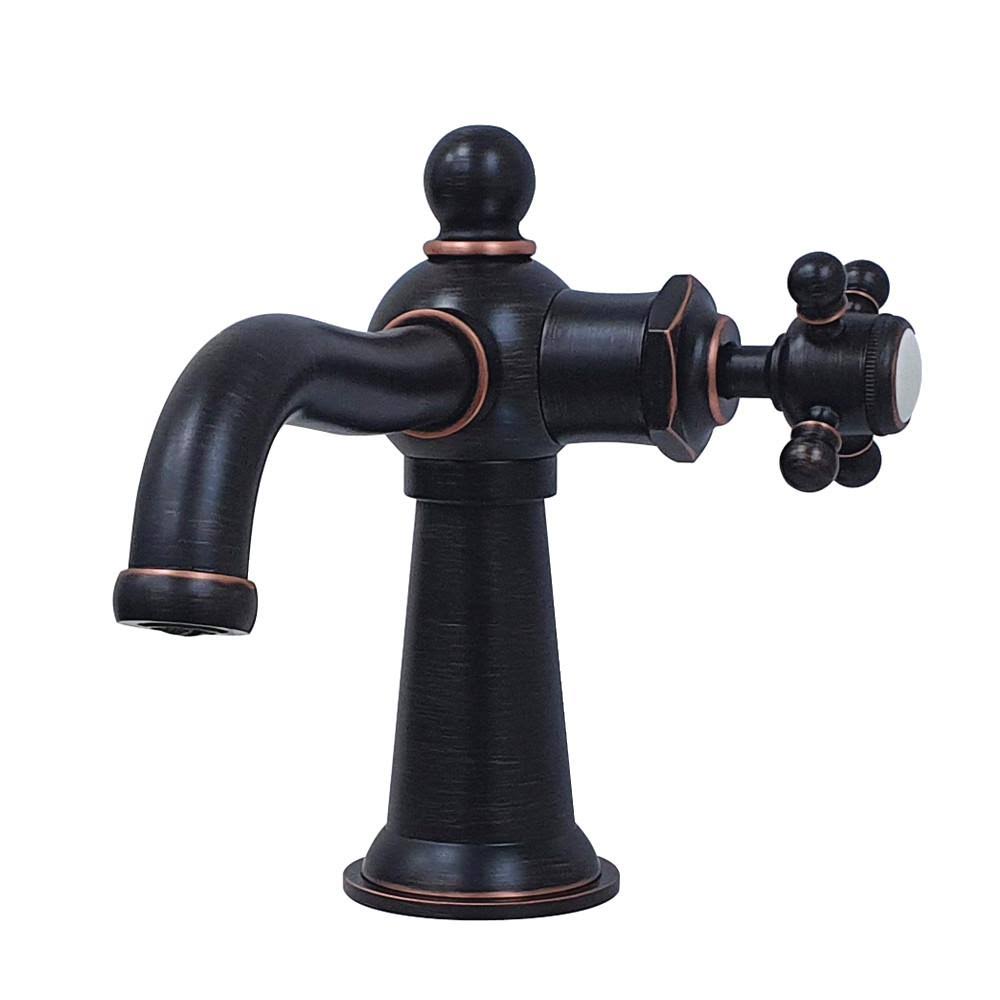 Single-Handle Bathroom Faucet with Push Pop-Up F15639