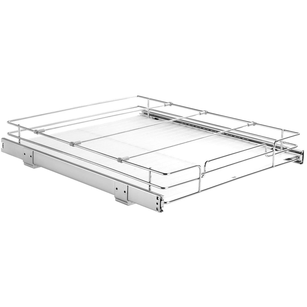 Chrome Steel Pull Out Cabinet Organizer with Sliding Shelves M869