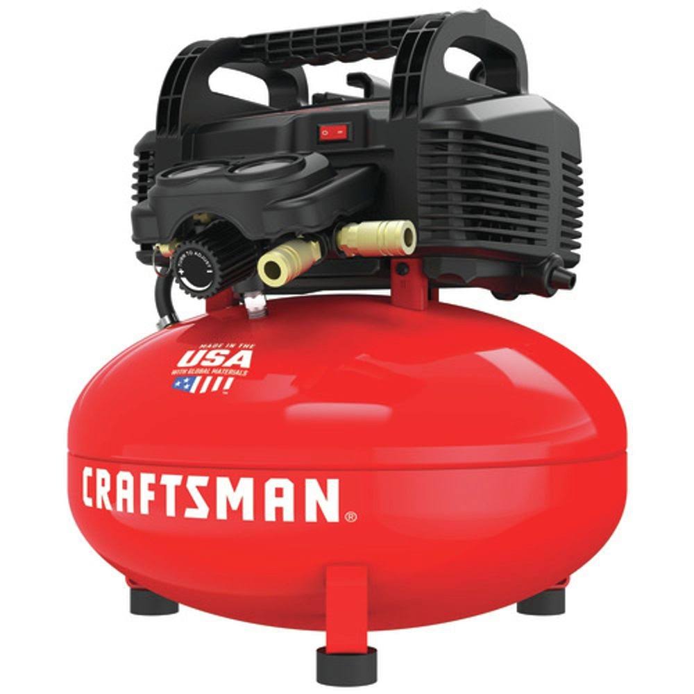 0.8 HP 6 Gallon Oil-Free Pancake Air Compressor Q3290