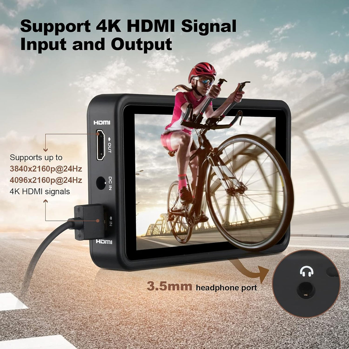 5.5 inch Touch Screen Camera Monitor 1920x1080 IPS H558083