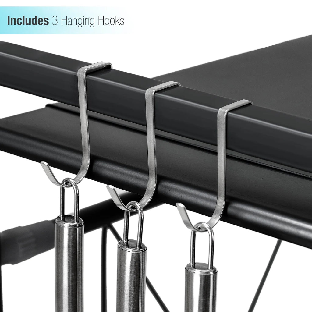 Expandable Microwave Oven Rack with Hooks Y3531