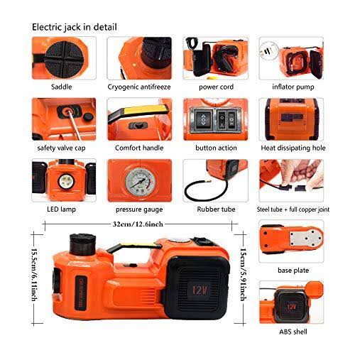 12V Hydraulic Car Jack 5 Ton F31293