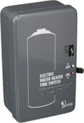 Mechanical Water Heater Time Switch, 24-Hour, 208/250V, 40A, DPST, Gray C9193