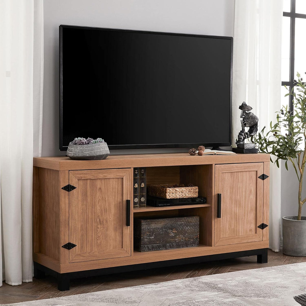 Electric Fireplace with Mantel and 7 Bookshelves H94630