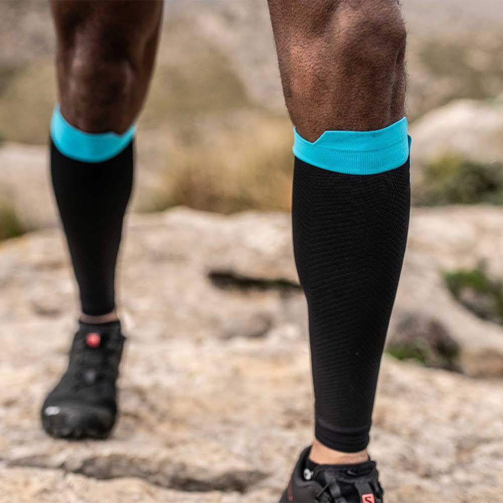 Black Compression Calf Guards T733