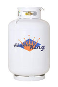 White 200 Pound ASME Propane Tank A30900