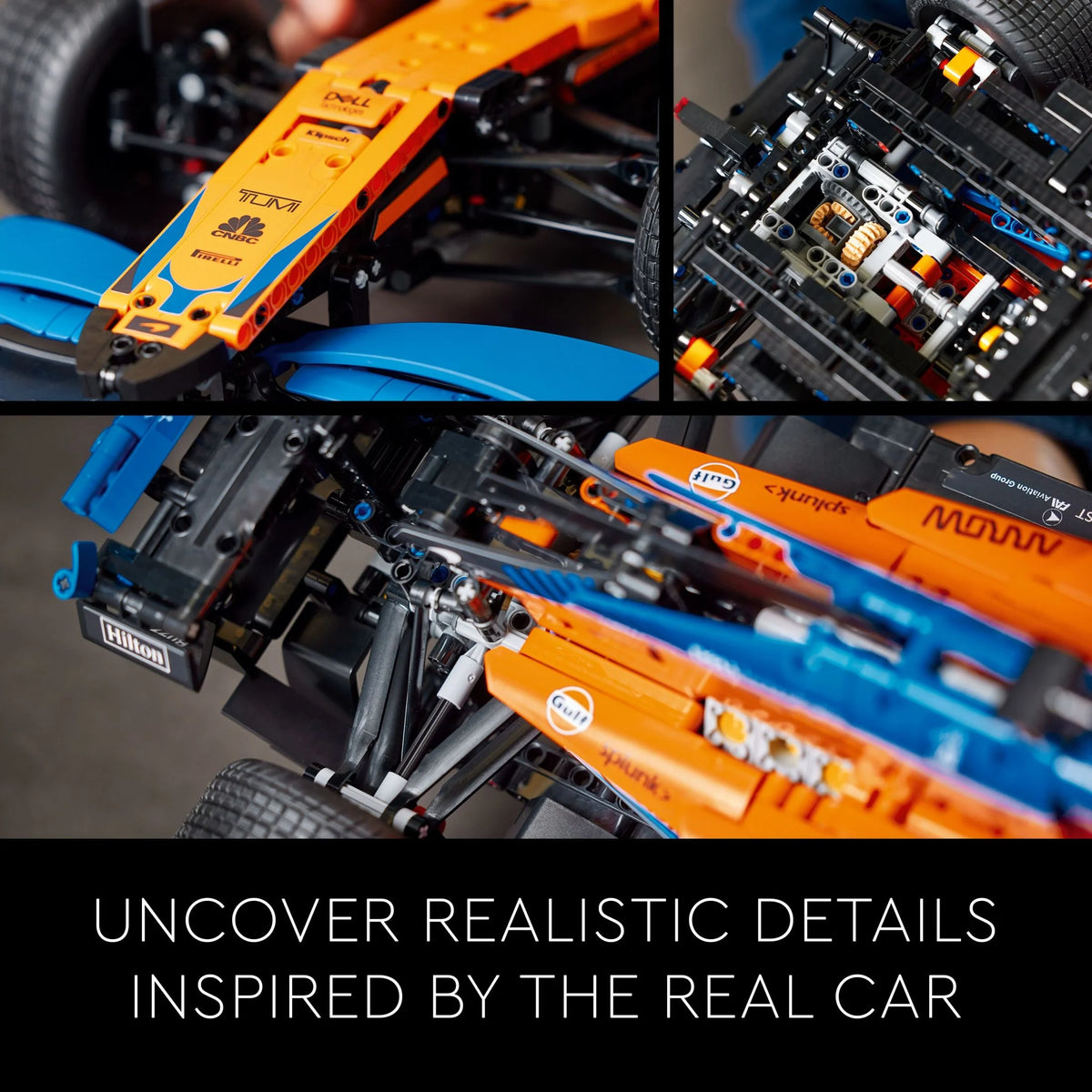 Technic McLaren Formula 1 Replica Race Car Model Building Kit J78821