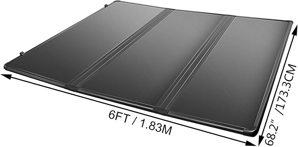 Tri-Fold Hard Truck Bed Tonneau Cover 6 FT T493