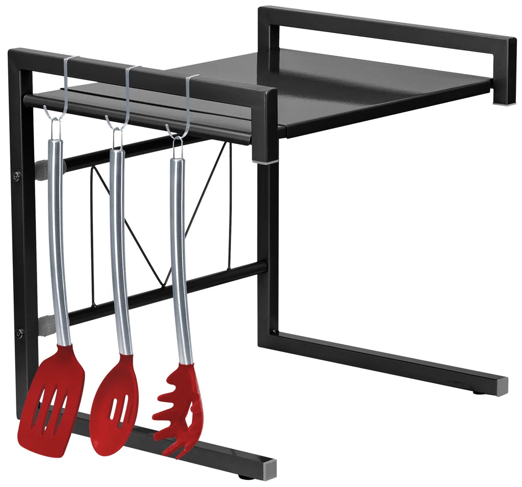 Expandable Microwave Oven Rack with Hooks Y3531