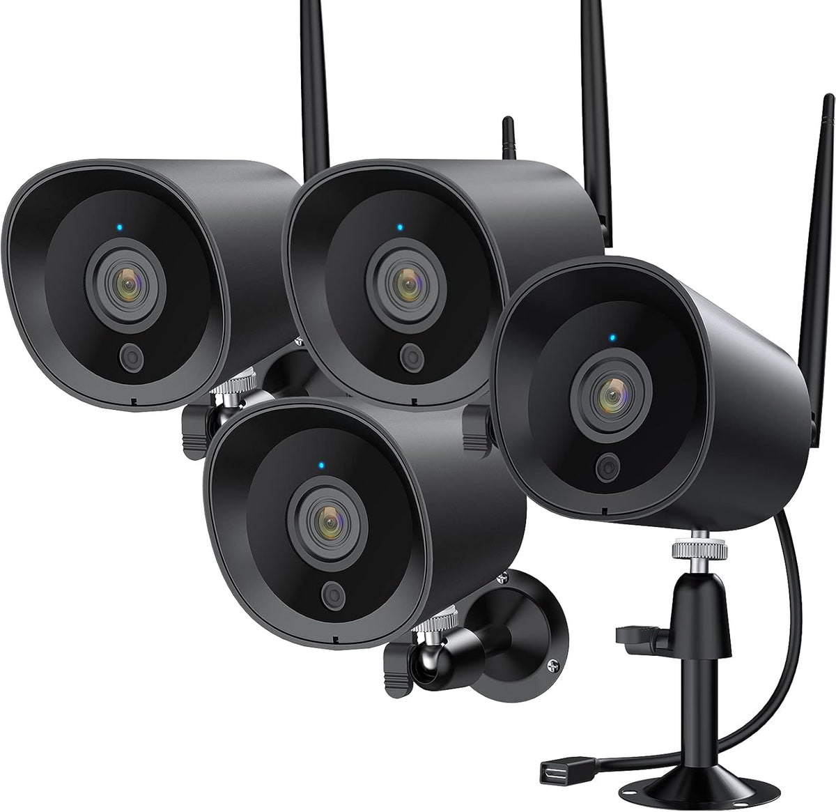 2Pack 1080P Full HD WiFi IP Camera with Night Vision J7998
