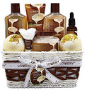 9 Piece Vanilla Coconut Home Spa Gift Basket S4649