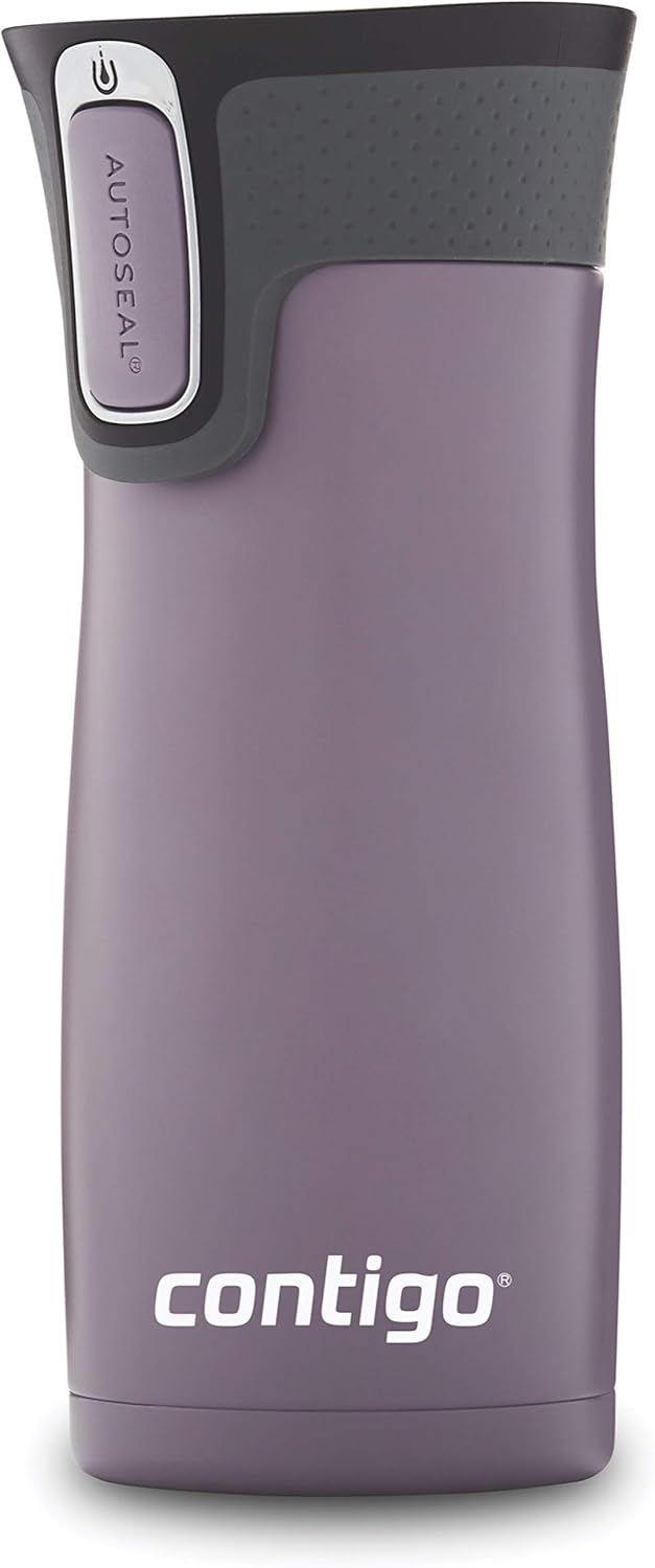 Stainless Steel Vacuum Travel Mugs with Spill-Proof Lids, 16oz H21015