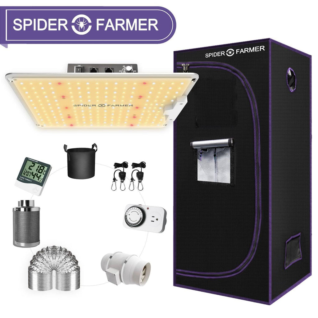 70x70x160cm LED Grow Light Full Spectrum Grow Tent Kit with Carbon Filter B945
